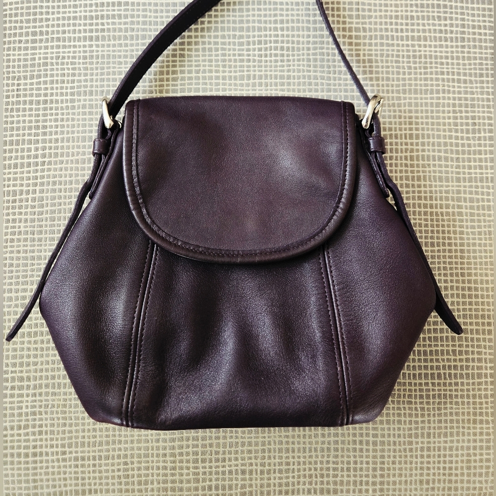 Coach Purple Ink Soho Small Flap 4108 Bag Purse Vintage Nickel Silver READ